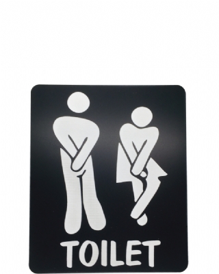 Toilet Sign (6 x 5 inch) 1,6 mm